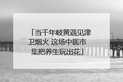 当千年岐黄遇见津卫烟火 这场中医市集把养生玩出花