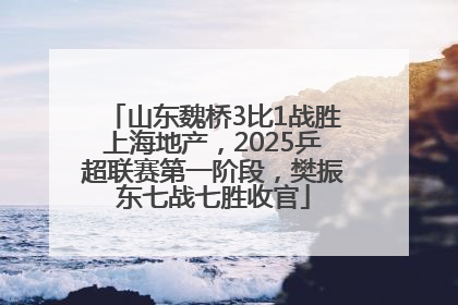 山东魏桥3比1战胜上海地产，2025乒超联赛第一阶段，樊振东七战七胜收官