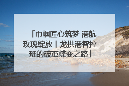 巾帼匠心筑梦 港航玫瑰绽放丨龙拱港智控班的破茧蝶变之路