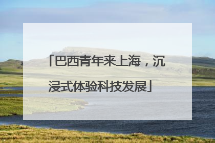 巴西青年来上海，沉浸式体验科技发展
