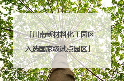 川南新材料化工园区入选国家级试点园区