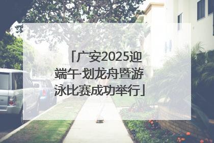 广安2025迎端午·划龙舟暨游泳比赛成功举行