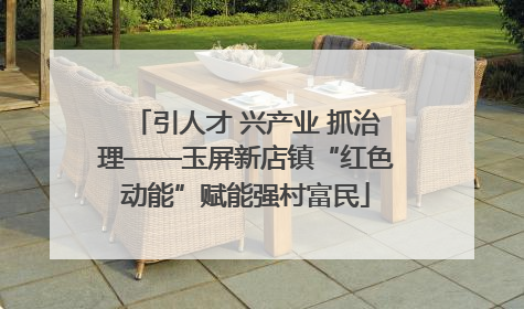 引人才 兴产业 抓治理——玉屏新店镇“红色动能”赋能强村富民