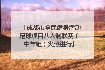 成都市全民健身活动足球项目八人制联赛（中年组）火热进行