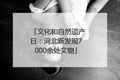 文化和自然遗产日：河北新发现7000余处文物
