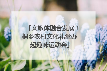 文旅体融合发展！桐乡农村文化礼堂办起趣味运动会