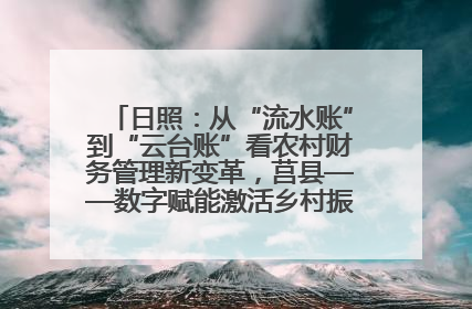 日照：从“流水账”到“云台账”看农村财务管理新变革，莒县——数字赋能激活乡村振兴“一池春水”