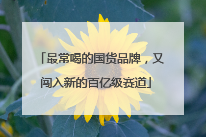最常喝的国货品牌，又闯入新的百亿级赛道