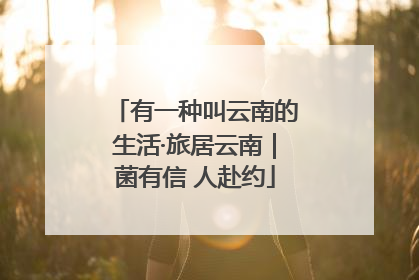 有一种叫云南的生活·旅居云南｜菌有信 人赴约