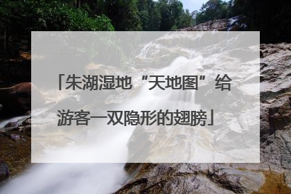 朱湖湿地“天地图”给游客一双隐形的翅膀