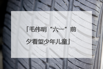 毛伟明“六一”前夕看望少年儿童