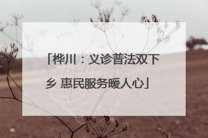 桦川：义诊普法双下乡 惠民服务暖人心