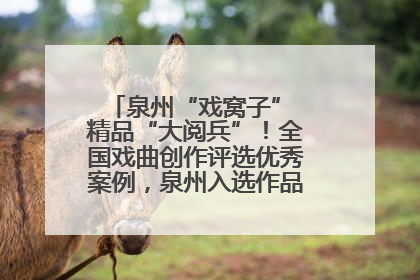 泉州“戏窝子” 精品“大阅兵”！全国戏曲创作评选优秀案例，泉州入选作品数在地级市中最多