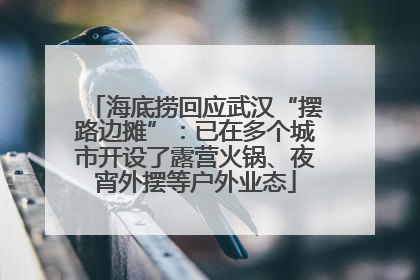 海底捞回应武汉“摆路边摊”：已在多个城市开设了露营火锅、夜宵外摆等户外业态