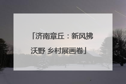 济南章丘：新风拂沃野 乡村展画卷