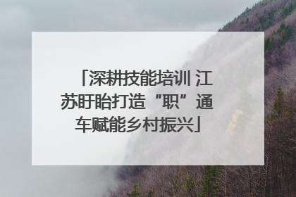 深耕技能培训 江苏盱眙打造“职”通车赋能乡村振兴