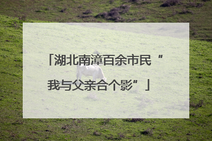 湖北南漳百余市民“我与父亲合个影”