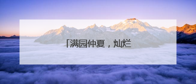 满园仲夏，灿烂花海迎“双节”