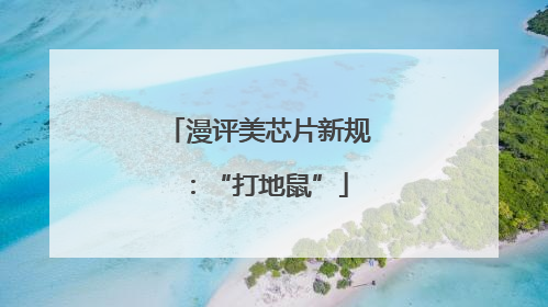 漫评美芯片新规：“打地鼠”