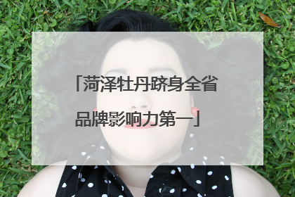 菏泽牡丹跻身全省品牌影响力第一