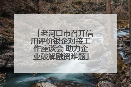 老河口市召开信用评价银企对接工作座谈会 助力企业破解融资难题