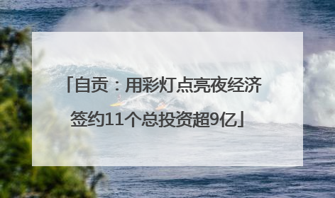 自贡：用彩灯点亮夜经济 签约11个总投资超9亿