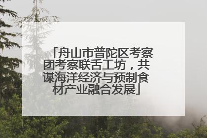 舟山市普陀区考察团考察联舌工坊，共谋海洋经济与预制食材产业融合发展