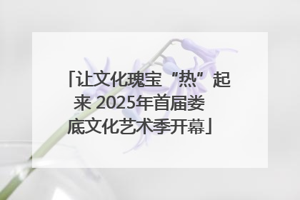 让文化瑰宝“热”起来 2025年首届娄底文化艺术季开幕
