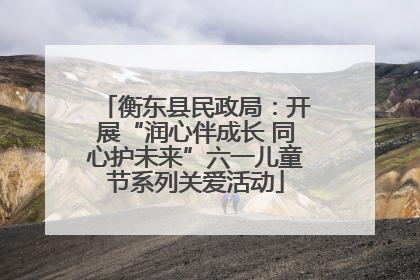 衡东县民政局：开展“润心伴成长 同心护未来”六一儿童节系列关爱活动
