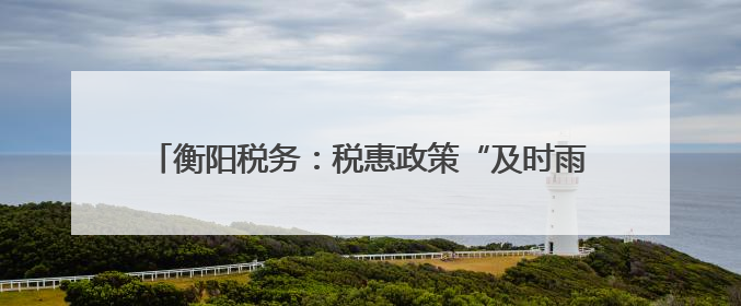 衡阳税务：税惠政策“及时雨”浇灌大学生创业“向阳花”