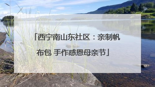 西宁南山东社区：亲制帆布包 手作感恩母亲节