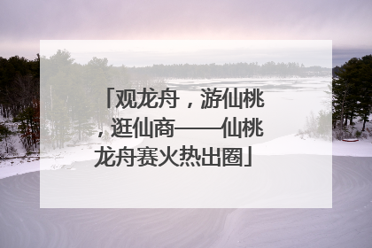 观龙舟，游仙桃，逛仙商——仙桃龙舟赛火热出圈