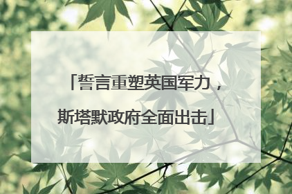 誓言重塑英国军力，斯塔默政府全面出击