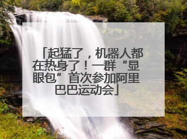 起猛了，机器人都在热身了！一群“显眼包”首次参加阿里巴巴运动会