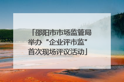 邵阳市市场监管局举办“企业评市监”首次现场评议活动