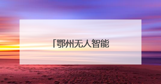 鄂州无人智能清扫车上路了