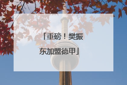 重磅！樊振东加盟德甲