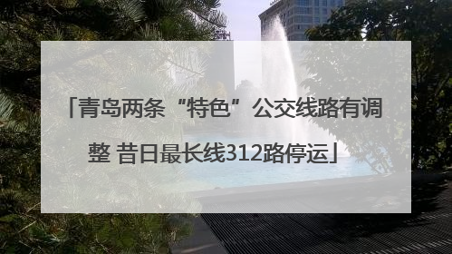 青岛两条“特色”公交线路有调整 昔日最长线312路停运