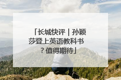 长城快评｜孙颖莎登上英语教科书？值得期待