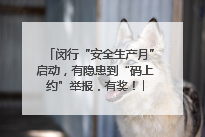 闵行“安全生产月”启动，有隐患到“码上约”举报，有奖！