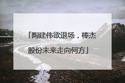 陶建伟欲退场，棒杰股份未来走向何方