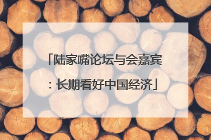 陆家嘴论坛与会嘉宾：长期看好中国经济
