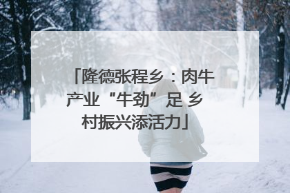 隆德张程乡：肉牛产业“牛劲”足 乡村振兴添活力