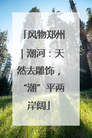 风物郑州｜潮河：天然去雕饰，“潮”平两岸阔