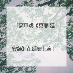 高甲戏《莫耶·延安颂》在延安上演
