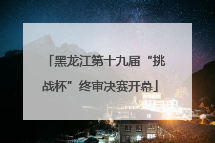 黑龙江第十九届“挑战杯”终审决赛开幕