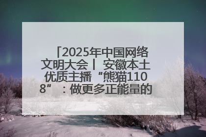 2025年中国网络文明大会丨 安徽本土优质主播“熊猫1108”：做更多正能量的事情 带给大家快乐