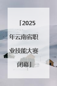2025年云南省职业技能大赛闭幕