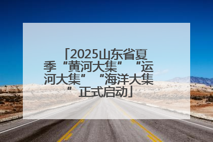 2025山东省夏季“黄河大集”“运河大集”“海洋大集”正式启动