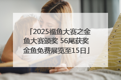 2025福鱼大赛之金鱼大赛颁奖 56尾获奖金鱼免费展览至15日